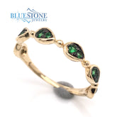 14 Karat Yellow Gold Tsavorite Garnet Ring